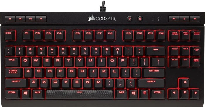 Corsair Gaming K63, LEDs rot, MX RED, USB, ES