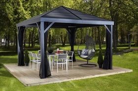 Sojag South Beach Pavillon 12x12 basaltgrau