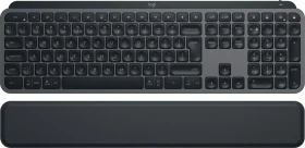 Logitech MX Keys S Plus MX Palm Rest, Graphite, schwarz, LEDs weiß, Logi Bolt, USB/Bluetooth, US (920-011589)