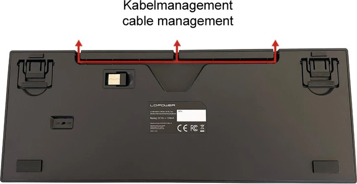 LC-Power LC-KEY-MECH-2-RGB-C-W, Gateron RED, USB/Bluetooth, DE