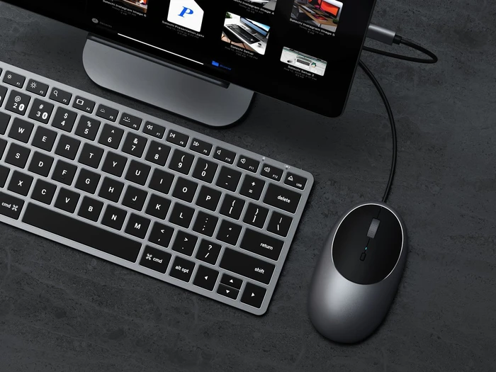 Satechi C1 USB-C Wired Mouse Space Gray, USB-C