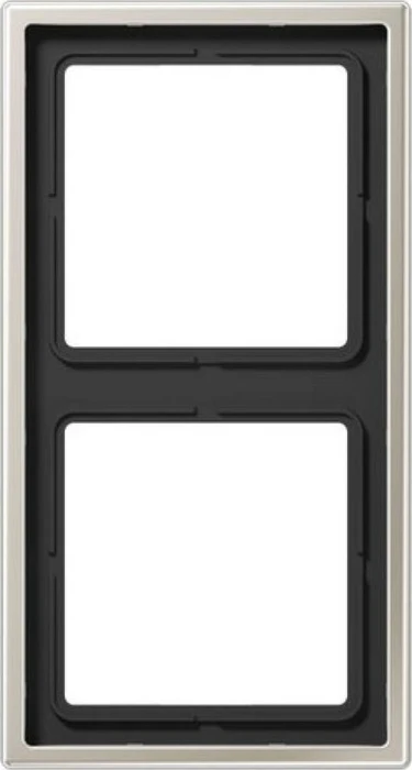 Jung Serie LS 990 Rahmen 2-fach, edelstahl