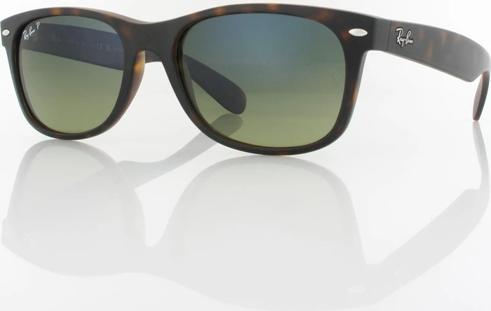 Ray-Ban RB2132 New Wayfarer Classic 55mm tortoise/blue-gradient green