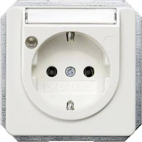 Siemens DELTA line Schuko-Steckdose Betriebsanzeige, titanweiß