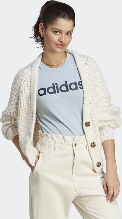 adidas Loungewear Essentials Slim Logo T-Shirt kurzarm wonder blue/legend ink (Damen)