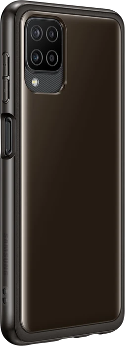 Samsung Soft Clear Cover für Galaxy A12 schwarz