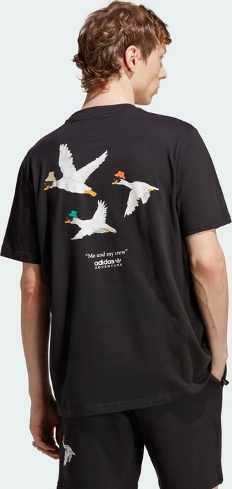 adidas Adventure Graphic Duckies T-Shirt kurzarm schwarz (Herren)