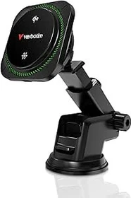Verbatim Charge 'n' Drive Autoladegerät Qi2 & RGB magnetisch schwarz