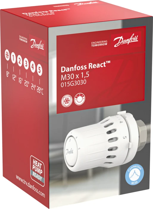 Danfoss React Heizkörperthermostat, M30x1.5
