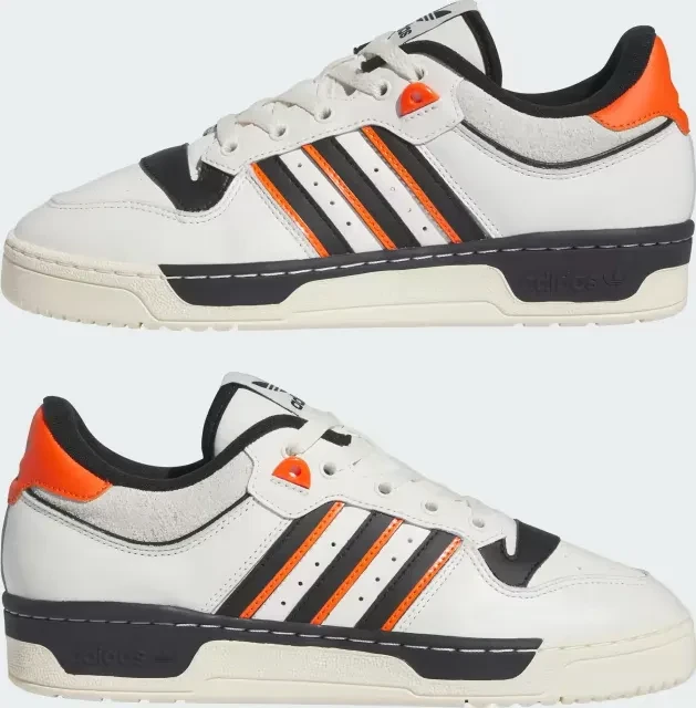 adidas Rivalry Low 86 cloud white/core black/semi/impact orange