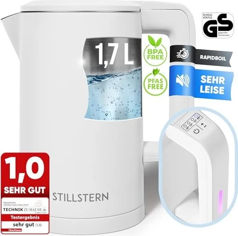 Stillstern Wasserkocher weiß