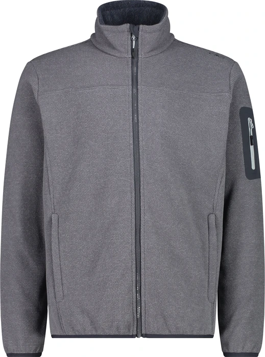 CMP Fleece Jacquard Knit Tech Rautenmuster Jacke grey/titanio (Herren)