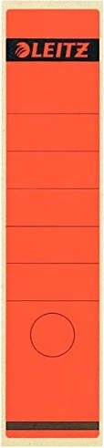 Leitz Rückenschilder für Standard-/Hartpappe-Ordner, rot, 100 Stück