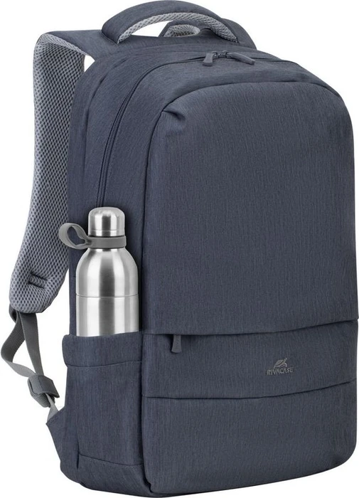 RivaCase Prater anti-theft Laptop Rucksack 17.3", Dark Grey