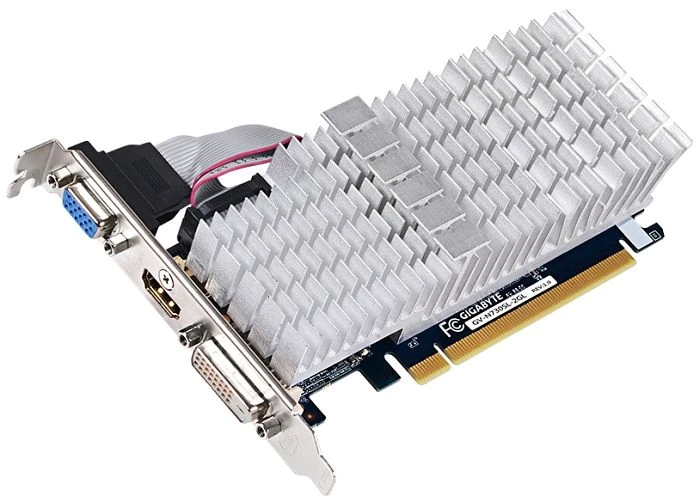 GIGABYTE GeForce GT 730 Silent, 2GB DDR3, VGA, DVI, HDMI