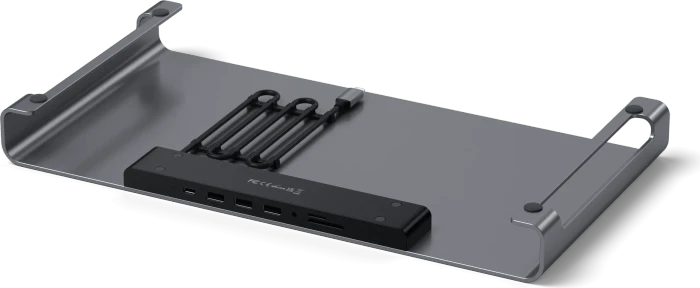 Satechi USB-C Monitor Stand Hub XL, Space Grey, USB-C 3.0 [Stecker]