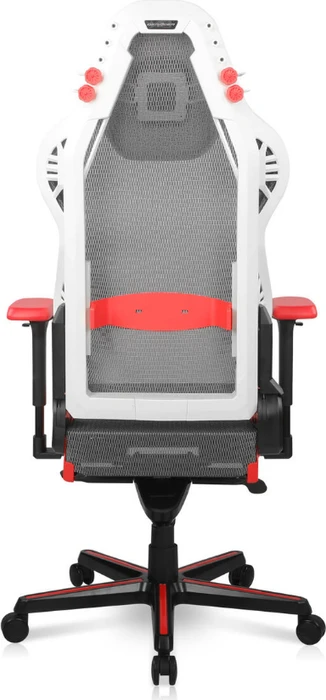 DXRacer Air Mesh Gamingstuhl, weiß/rot