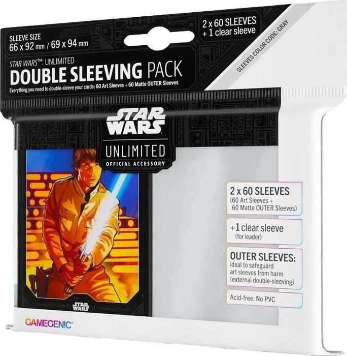 Gamegenic Star Wars: Unlimited - Double Sleeving Pack Luke Skywalker, 120 Stück
