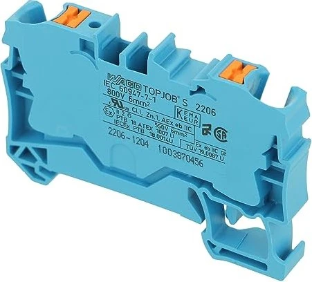 Wago Durchgangsklemme Serie 2206 mit Push-in CAGE CLAMP