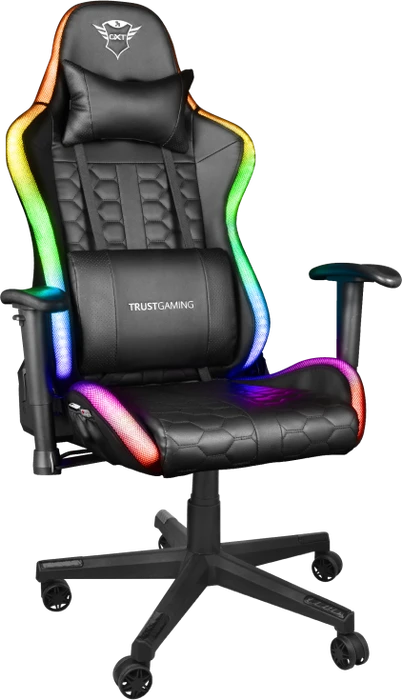 Trust Gaming GXT 716 Rizza RGB Gamingstuhl, schwarz