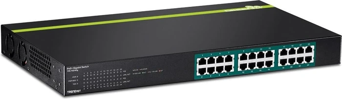 TRENDnet TPE-TG Rackmount Gigabit Switch, 24x RJ-45, 370W PoE+