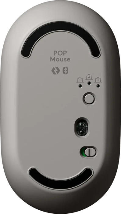 Logitech POP Wireless Mouse, Mist, Logi Bolt, USB/Bluetooth
