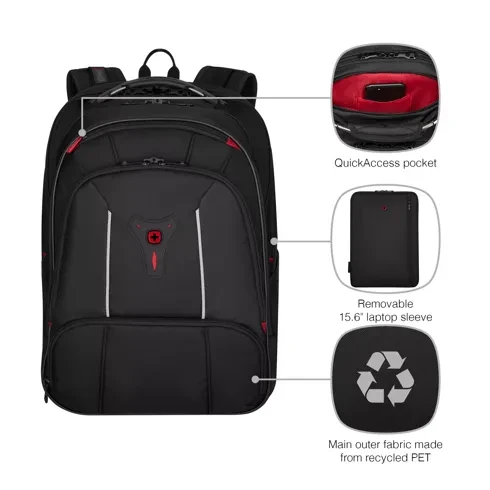 Wenger Carbon Pro Notebook Rucksack 15.6" schwarz