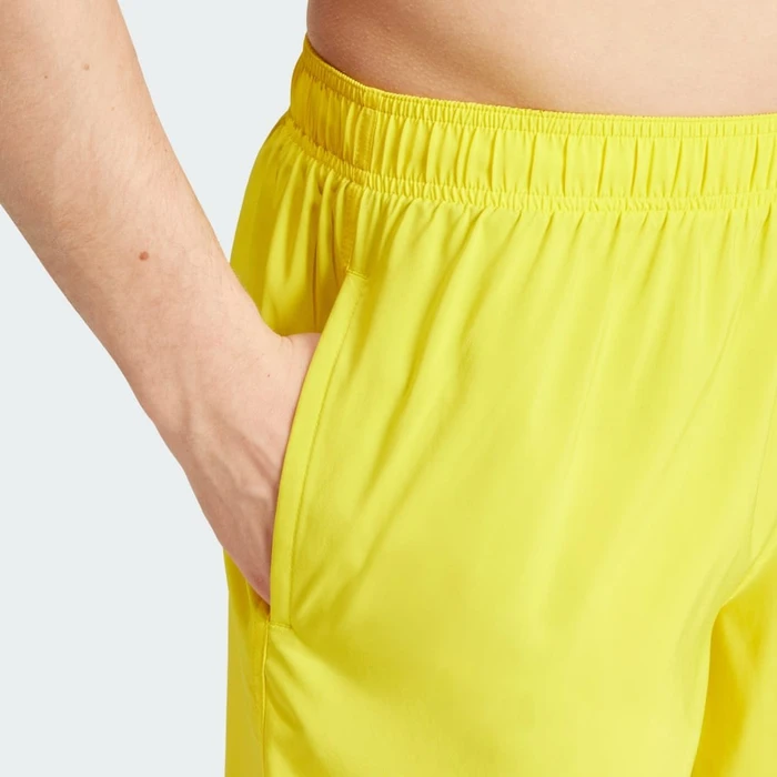adidas Solid CLX Classic-Length Badeshorts gelb/schwarz (Herren)