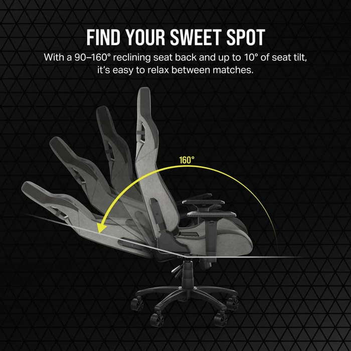 Corsair T3 Rush 2023 Gamingstuhl, grau/anthrazit