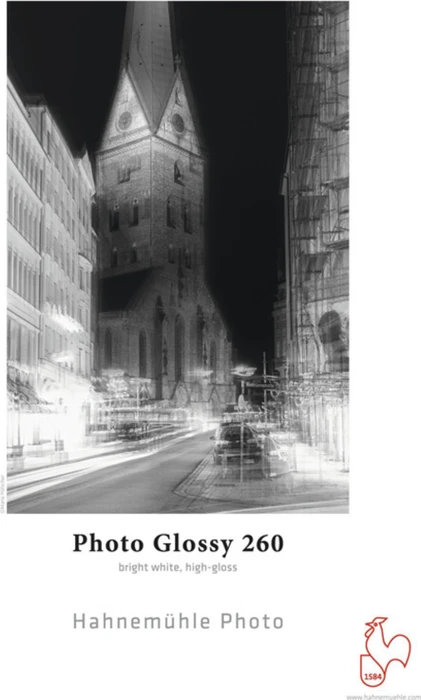 Hahnemühle Photo Glossy 260 Fotopapier beschichtet hochglänzend, 44", 260g/m², 30m