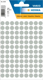 Herma Markierungspunkte 8mm grau, 5 Blatt, 10er-Pack