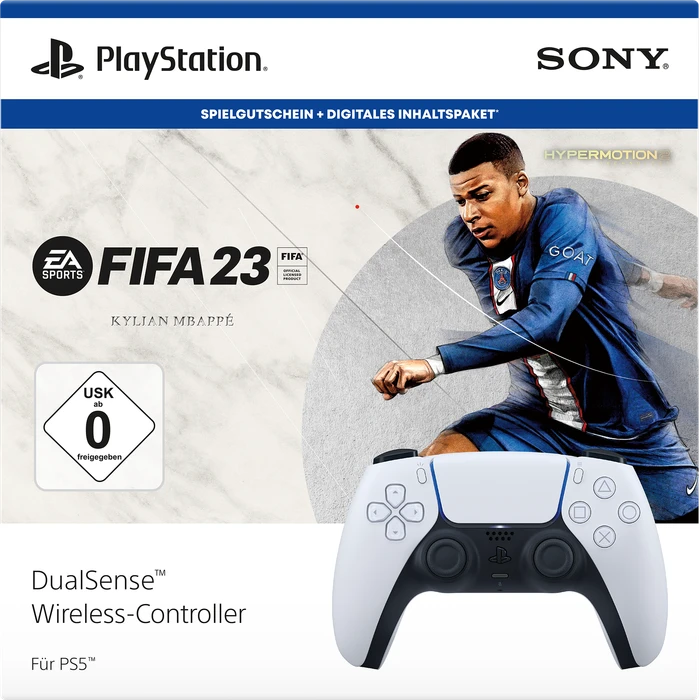 Sony DualSense Controller wireless EA Sports FIFA Football 23 Bundle weiß (PS5)