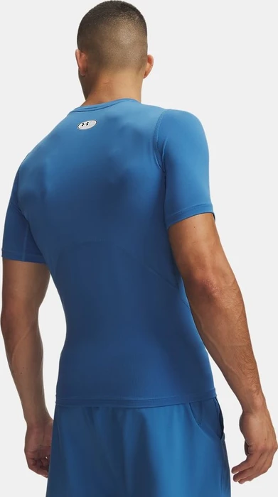 Under Armour HeatGear Armour Funktionsshirt kurzarm aegean blue/white (Herren)