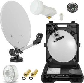 Opticum Digitale Camping SAT Anlage LNB Koffer Mobile Sauguss UHD HD HDTV 4K mini SET