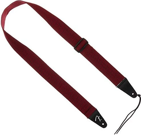Fender 2" Modern Tweed Strap Black and Red