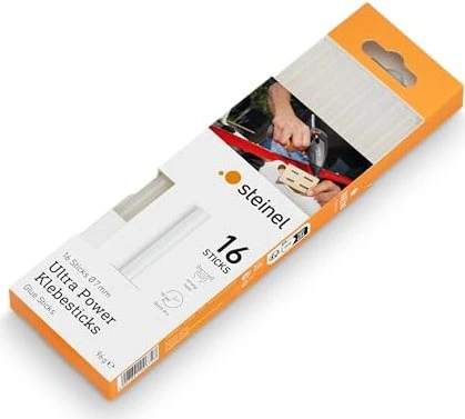 Steinel Ultra Power Heißklebepatronen transparent, 7x150mm, 16 Stück