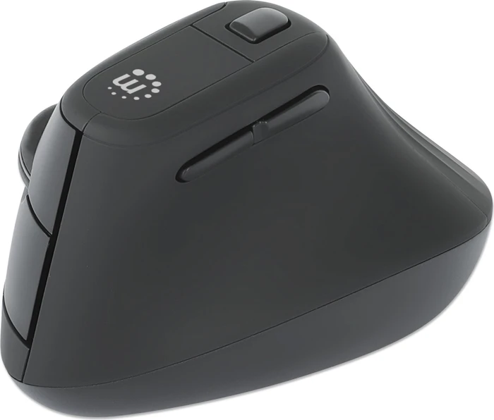 Manhattan Office Pro Vertical Ergonomic Wireless Mouse, schwarz, USB