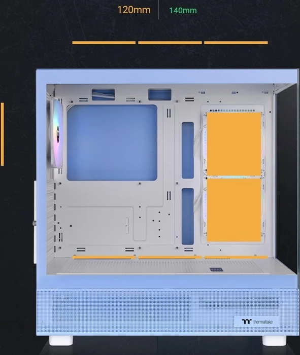 Thermaltake View 270 Plus TG ARGB Hydrangea Blue, blau, Glasfenster