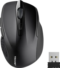 TeckNet Pro 2.4G Wireless, schwarz, USB (M003-Black / 616478)