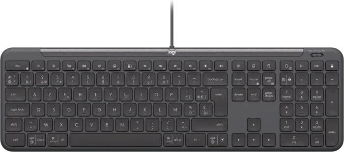 Logitech MK620 Signature Slim Wired Combo for Business Graphite, USB-C, BE