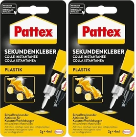 Pattex PSA1C Plastix 2-Komponenten Sekundenkleber, 2g