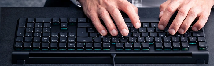 Cherry MX 10.0N, LEDs RGB, schwarz, MX LOW PROFILE RGB SPEED, USB, CH