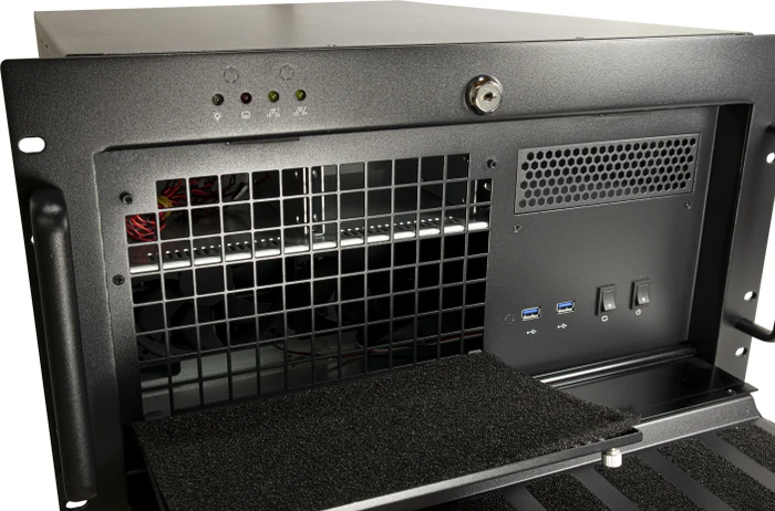 Inter-Tech IPC 6U-6606, grau, 6HE, ATX