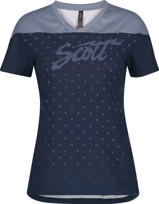 Scott Trail Flow Trikot kurzarm glace blue/midnight blue (Damen)