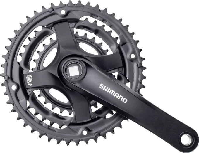 Shimano Tourney FC-TY501 48/38/28 Zähne Kurbelgarnitur 170mm schwarz
