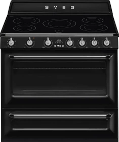 Smeg Victoria TR90IBL2 Gasherd mit Induktionskochfeld