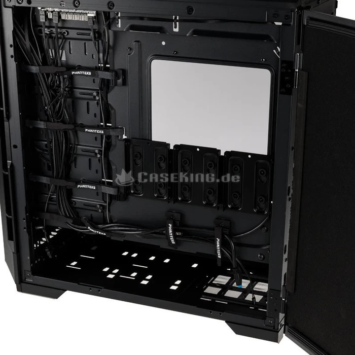 Phanteks Eclipse P600S Satin Black, schwarz, Glasfenster, schallgedämmt