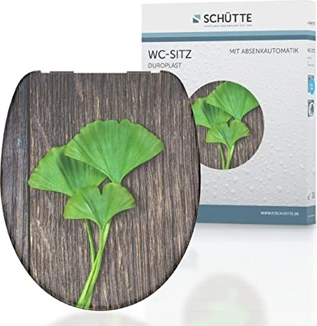 Schütte Duroplast WC-Sitz mit Absenkautomatik ginko and wood