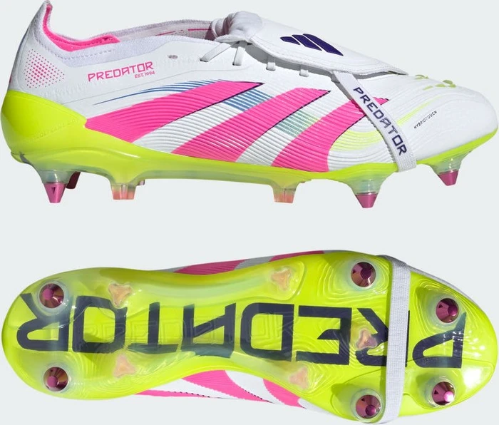 adidas Predator Elite Fold-Over Tongue SG cloud white/lucid pink/lucid lemon