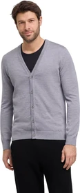 Falke Basic Apparel Cardigan V-Ausschnitt Strickjacke m.grey mel (Herren)